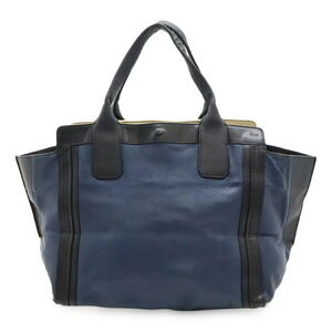 Chloe Allison tote bag leather handbag Navy Blue black